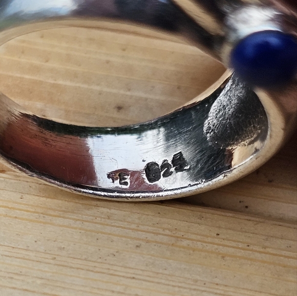 925 sterling & stone ring - Picture 8 of 11